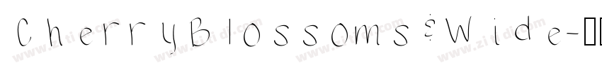 CherryBlossoms Wide字体转换